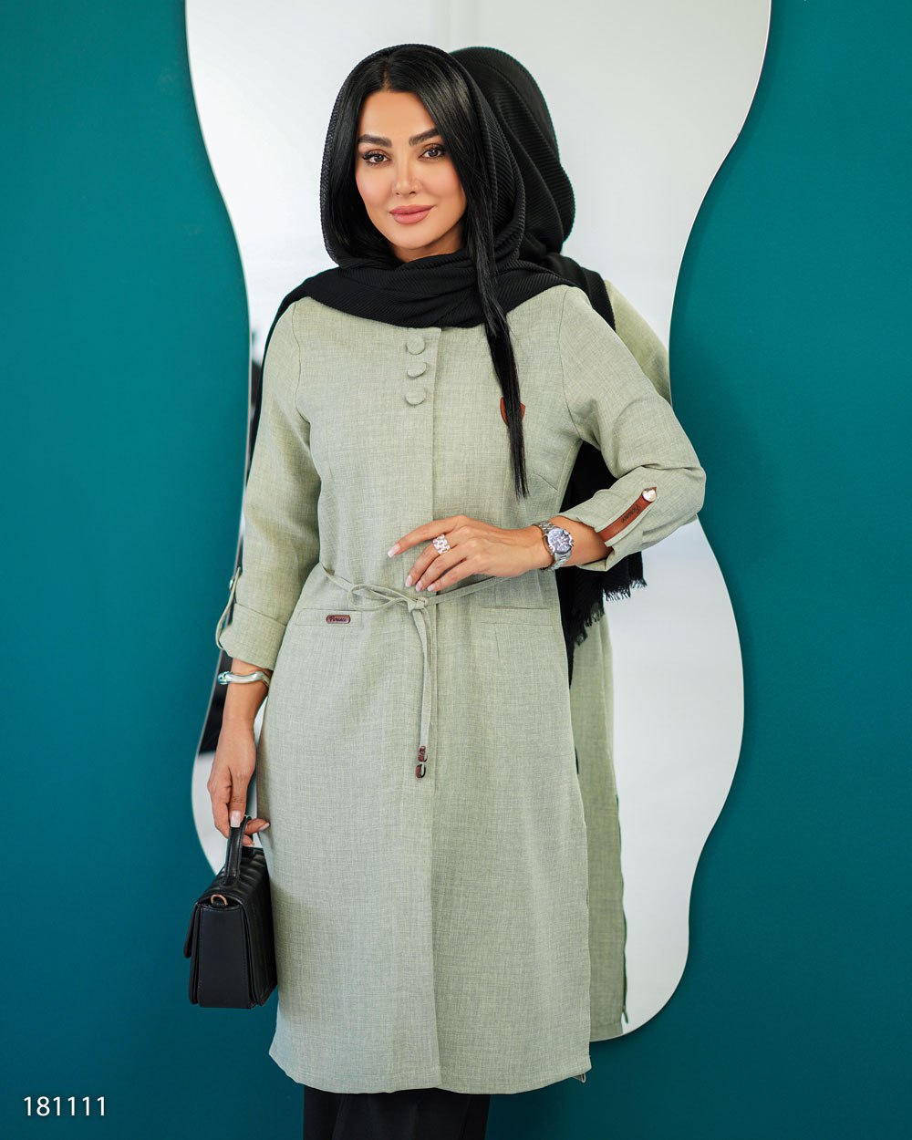 مانتو مدل راشل زنانه اداری دانشجویی - Image 4
