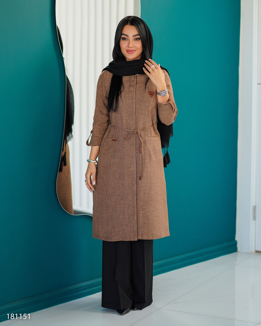 مانتو مدل راشل زنانه اداری دانشجویی - Image 3