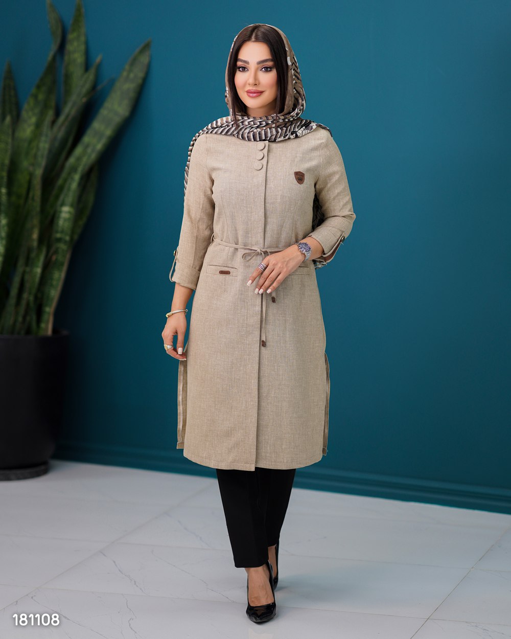 مانتو مدل راشل زنانه اداری دانشجویی - Image 2