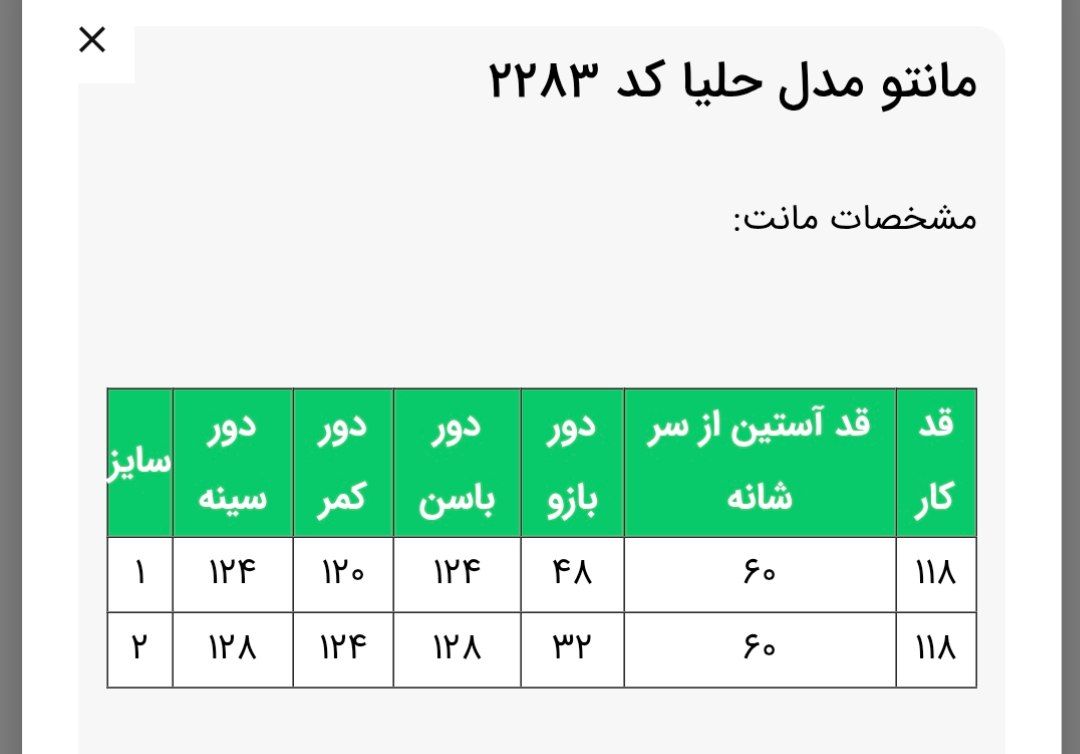 مانتو مدل حلیا کد 2283 زنانه(ضمانت اصالت)ارسال رایگان - Image 9