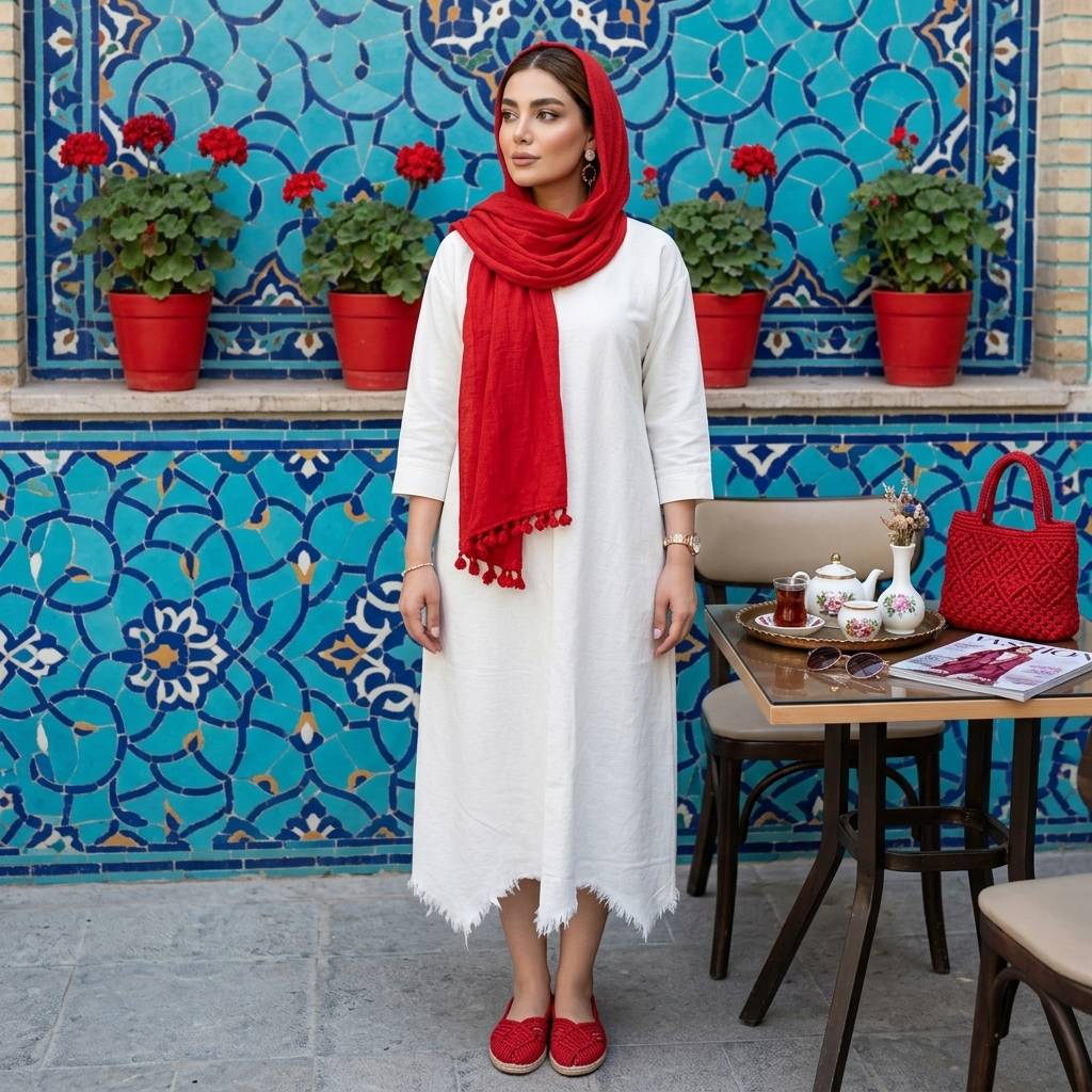 مانتو پیراهن الیزابت خنک زنانه (ضمانت اصالت) ارسال رایگان - Image 7