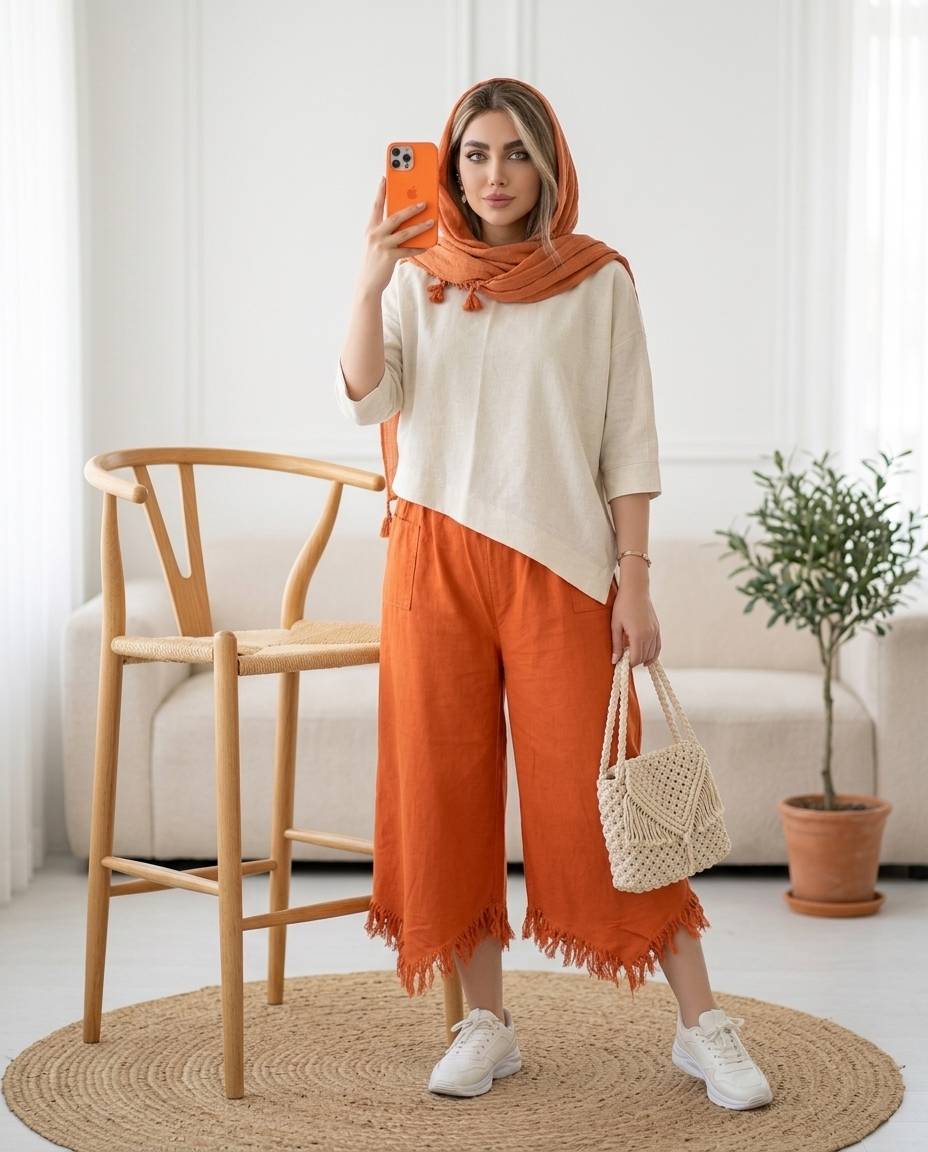 شلوار دمپا ریش زنانه سبک خنک(ضمانت اصالت) ارسال رایگان - Image 5