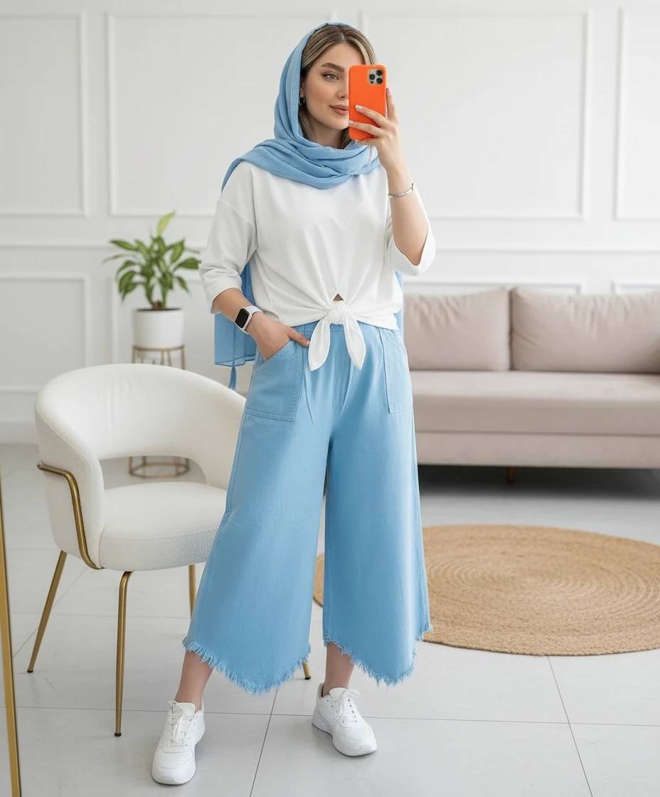 شلوار دمپا ریش زنانه سبک خنک(ضمانت اصالت) ارسال رایگان - Image 2