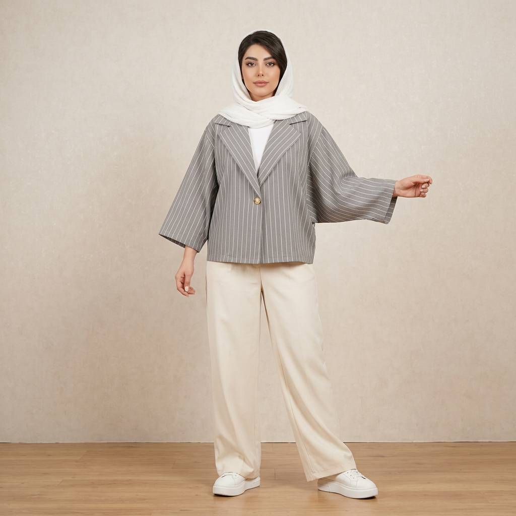 کت کیمونو آوینا زنانه (ضمانت اصالت)ارسال رایگان - Image 8