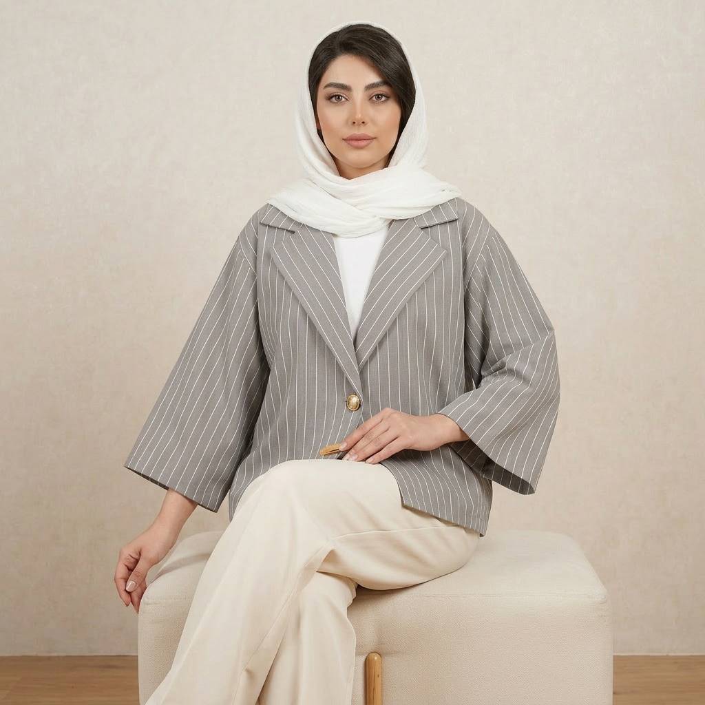 کت کیمونو آوینا زنانه (ضمانت اصالت)ارسال رایگان - Image 6