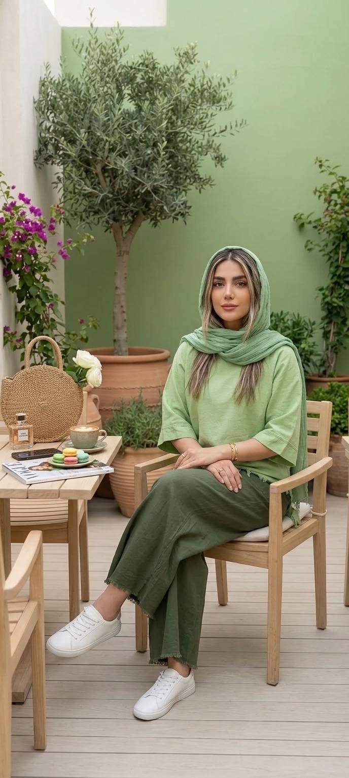 شومیز شلوار الیزابت زنانه (ضمانت اصالت) ارسال رایگان - Image 4