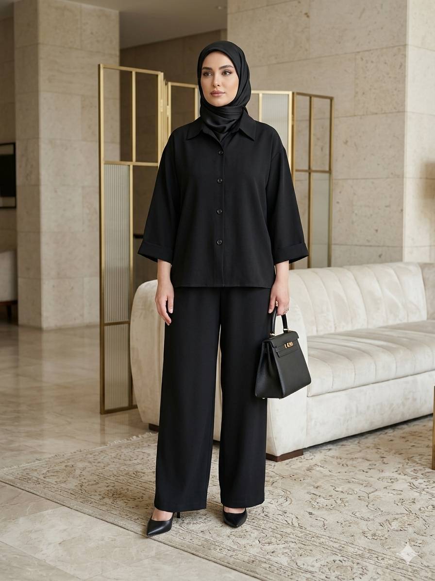 شومیز شلوار زیوا کد 103 زنانه ( ضمانت اصالت) ارسال رایگان - Image 7