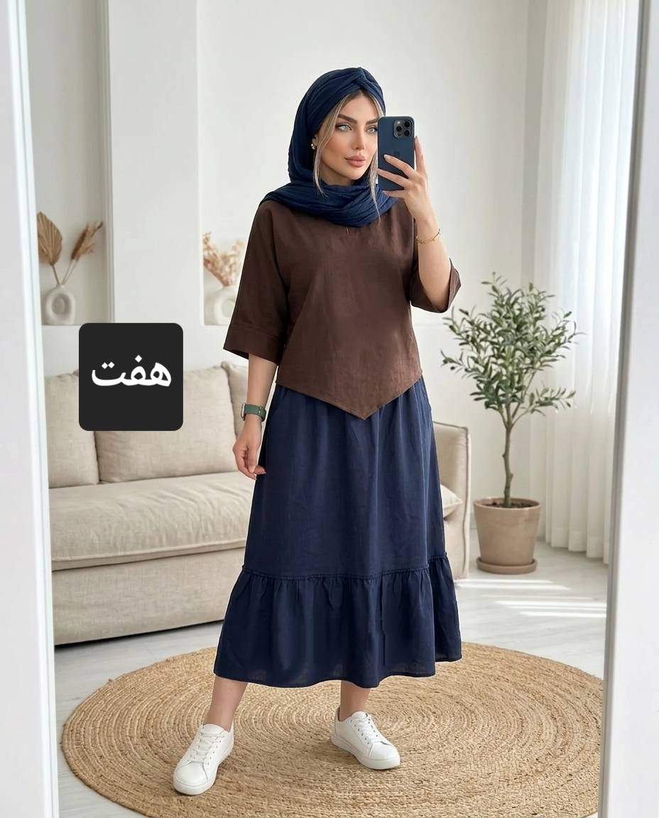 شومیز دامن الیا تابستانه زنانه (ضمانت اصالت) ارسال رایگان - Image 8