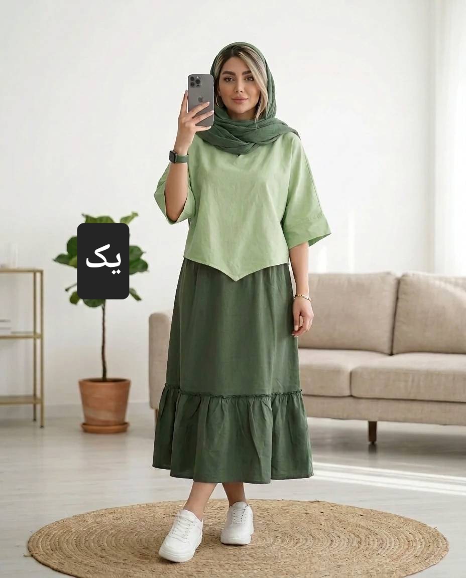 شومیز دامن الیا تابستانه زنانه (ضمانت اصالت) ارسال رایگان - Image 2