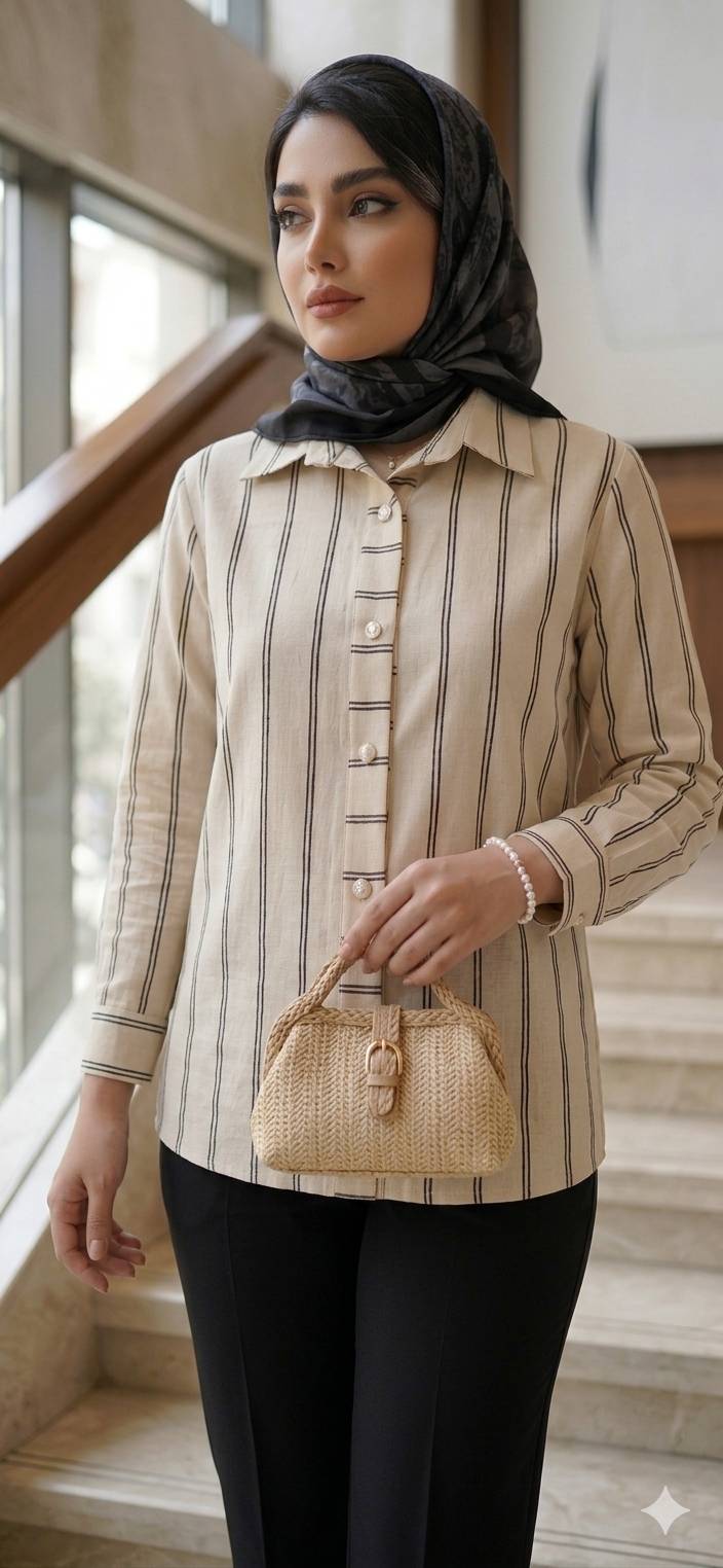 شومیز مدل ژینا کد ۱۲۰ زنانه (ضمانت اصالت) ارسال رایگان - Image 6