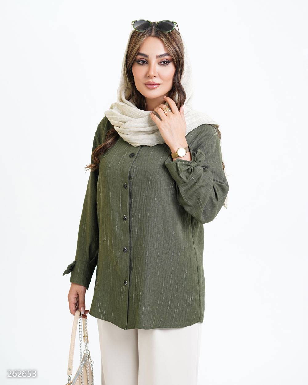 شومیز مدل میترا 2626 سبک خنک زنانه (ضمانت اصالت) ارسال رایگان - Image 11