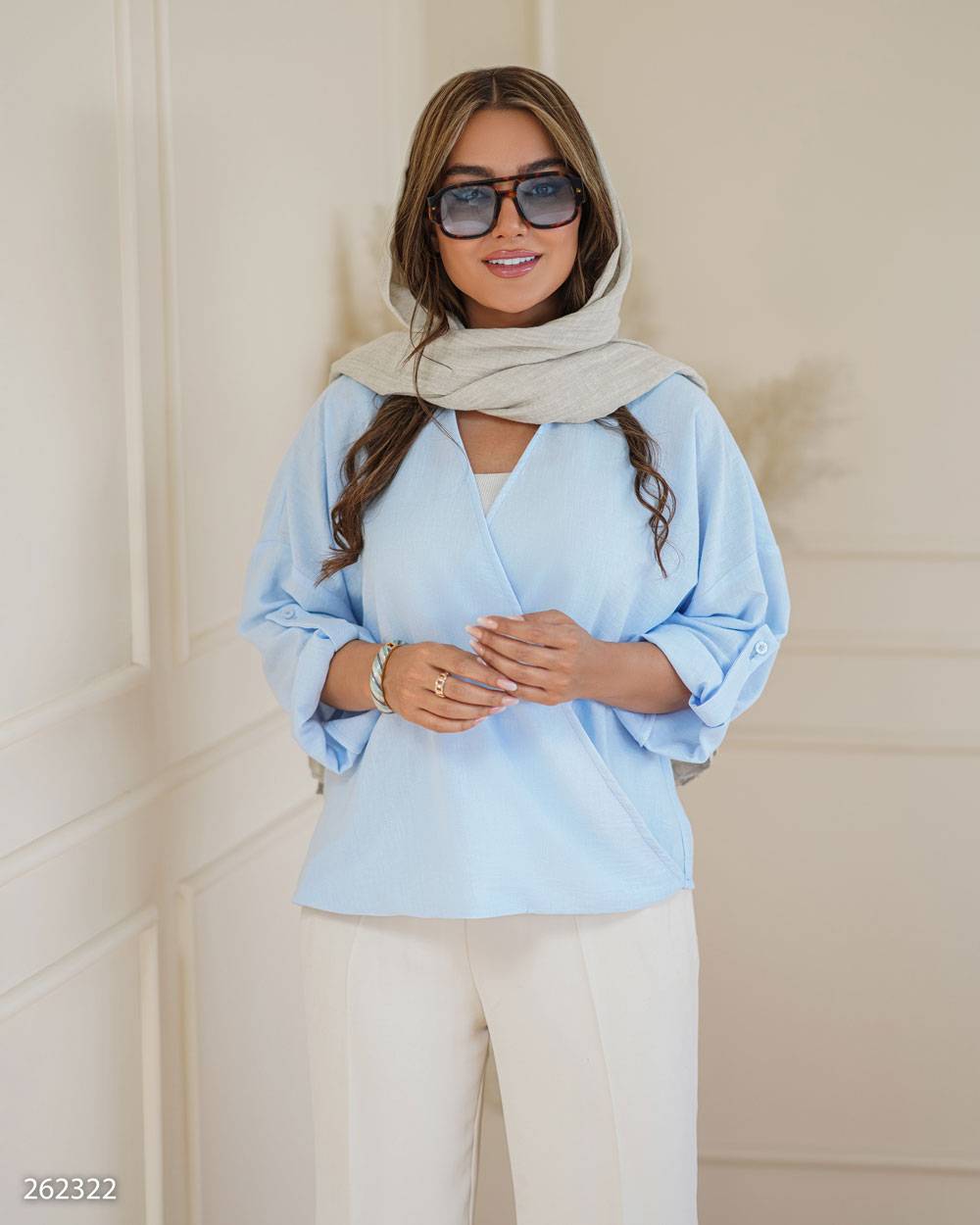 شومیز مدل آریسان کد 2623 خنک زنانه(ضمانت اصالت) ارسال رایگان - Image 9