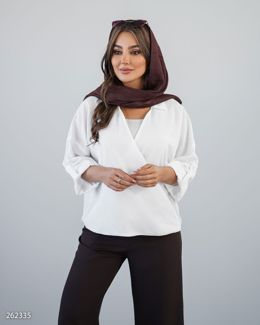 شومیز مدل آریسان کد 2623 خنک زنانه(ضمانت اصالت) ارسال رایگان - Image 2