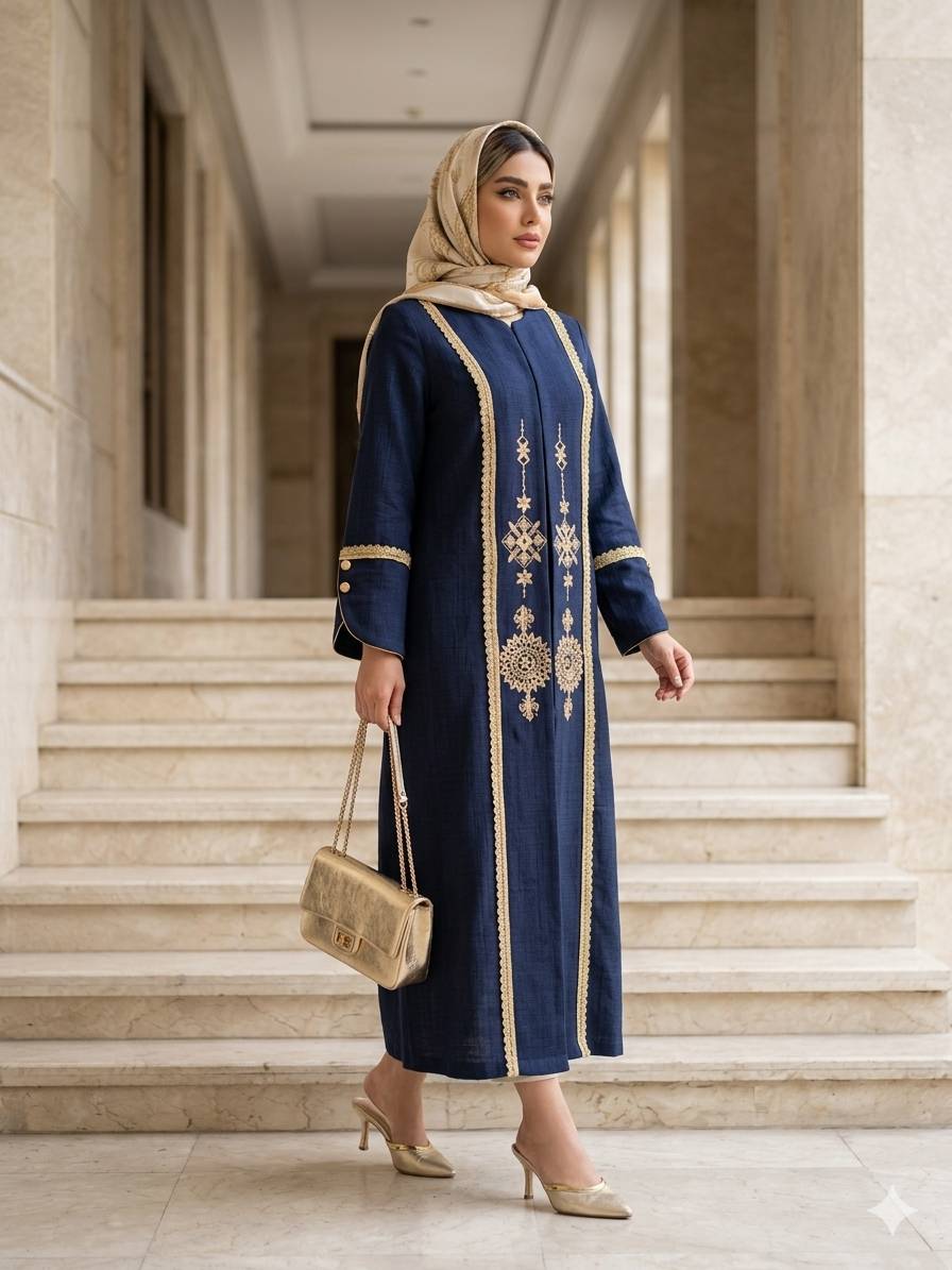 مانتو مدل آوا کد 2049 گلدوزی مجلسی زنانه (ضمانت اصالت) ارسال رایگان