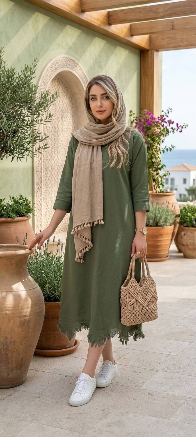 مانتو پیراهن الیزابت خنک زنانه (ضمانت اصالت) ارسال رایگان - Image 2