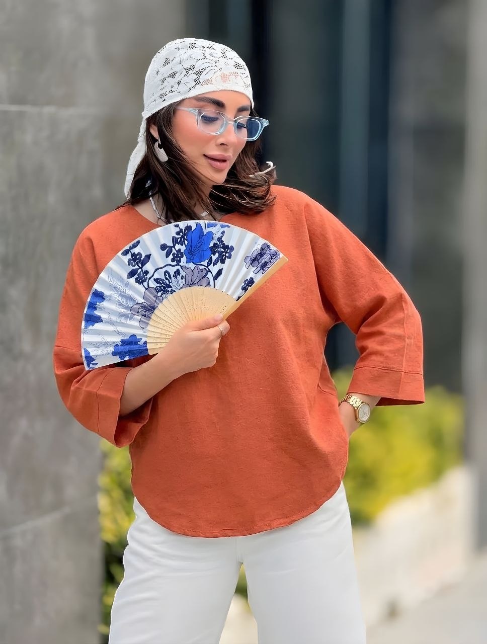 شومیز کولردار خنک زنانه (ضمانت اصالت) ارسال رایگان - Image 5