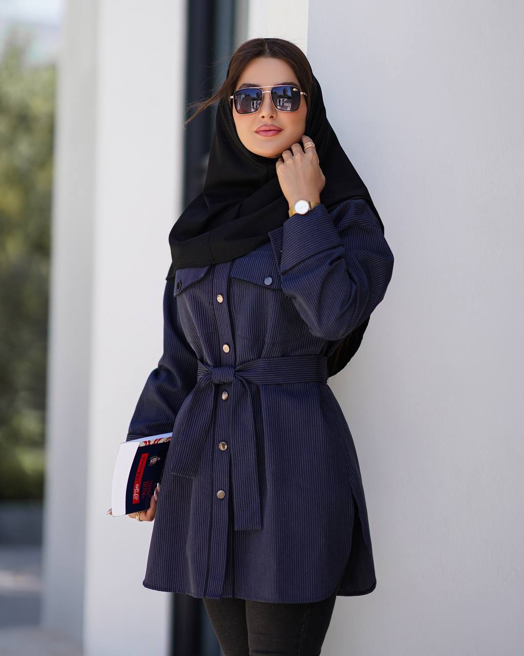مانتو دیپلمات کوتاه مغزی دوزی 126زنانه (ضمانت اصالت) ارسال رایگان - Image 9