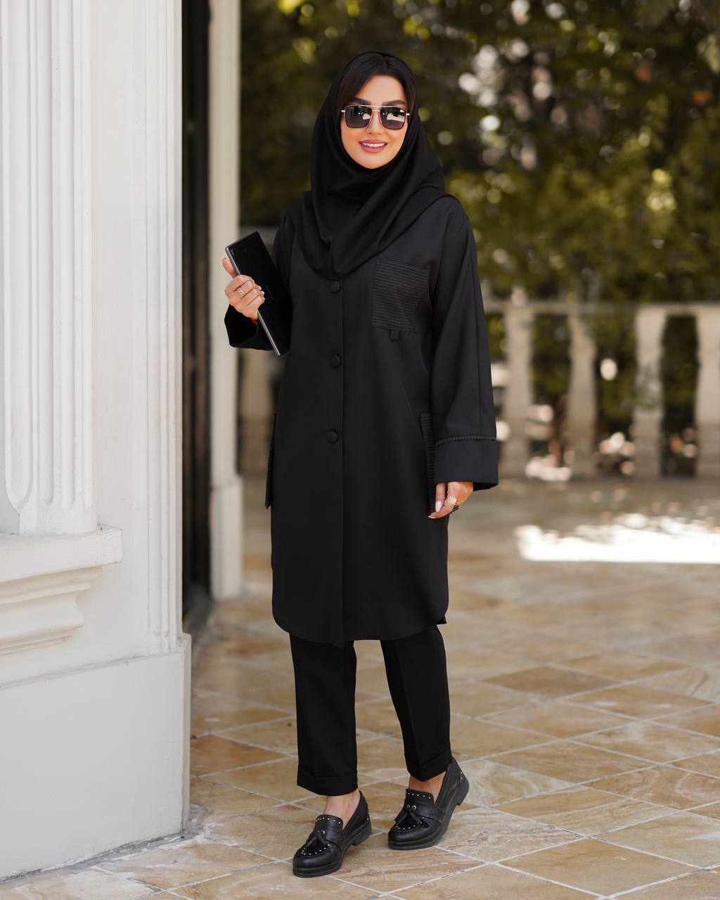 مانتو پرشیا جیب دیپلمات اداری کد 146زنانه(ضمانت اصالت) ارسال رایگان - Image 2