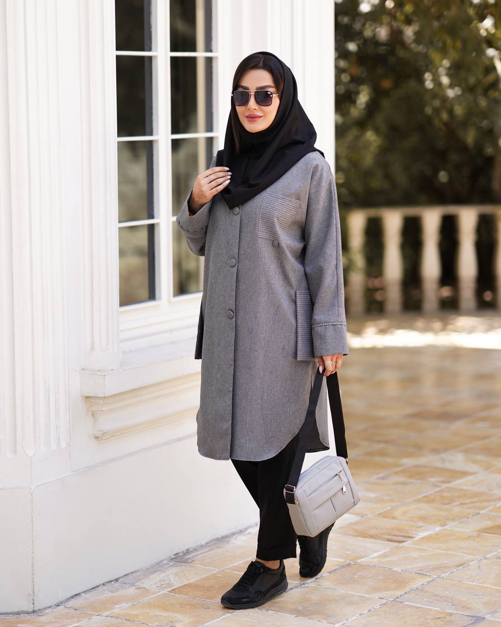 مانتو پرشیا جیب دیپلمات اداری کد 146زنانه(ضمانت اصالت) ارسال رایگان - Image 3