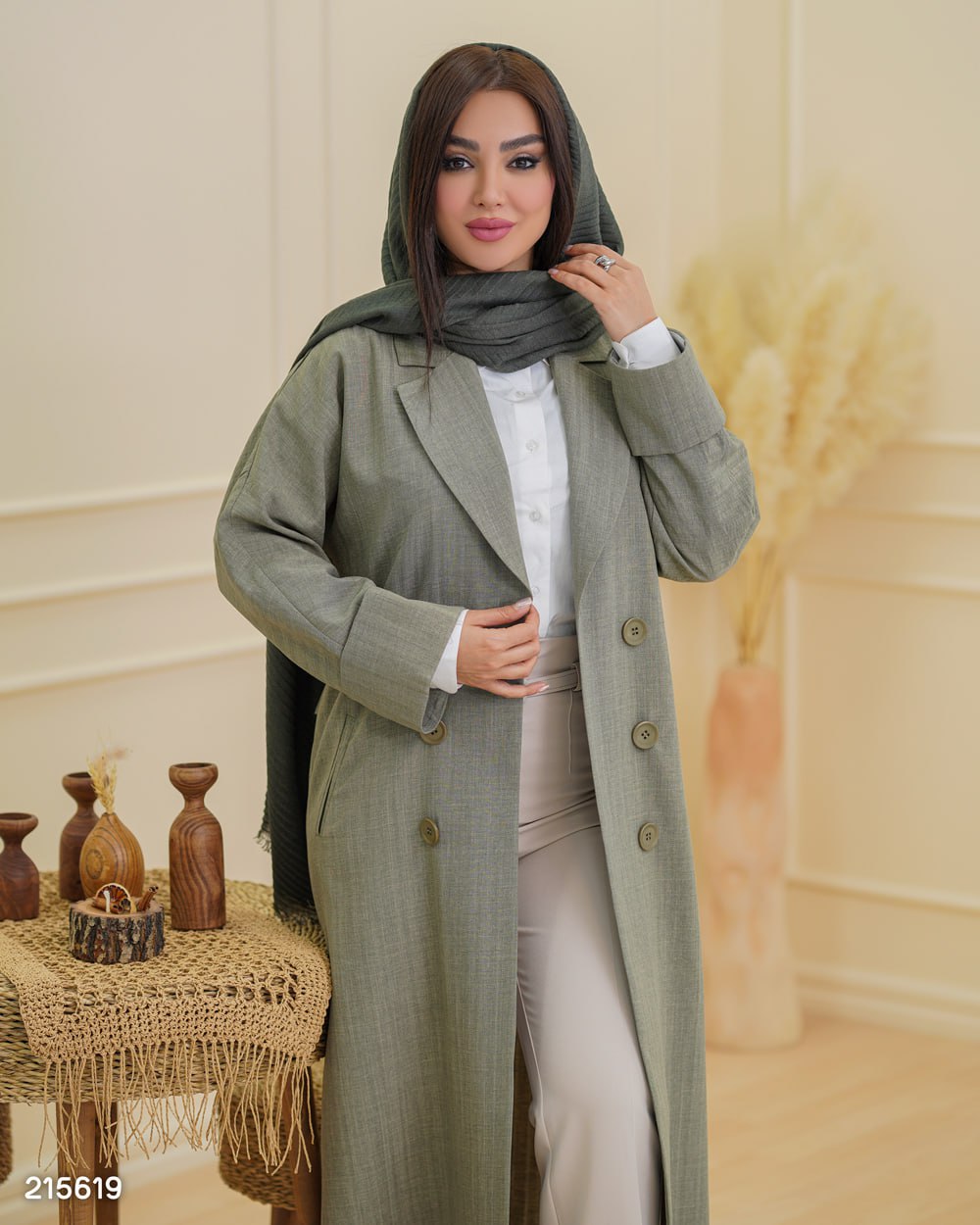 مانتو مدل گلبانو کد ۲۱۵۶ زنانه (ضمانت اصالت)ارسال رایگان - Image 6