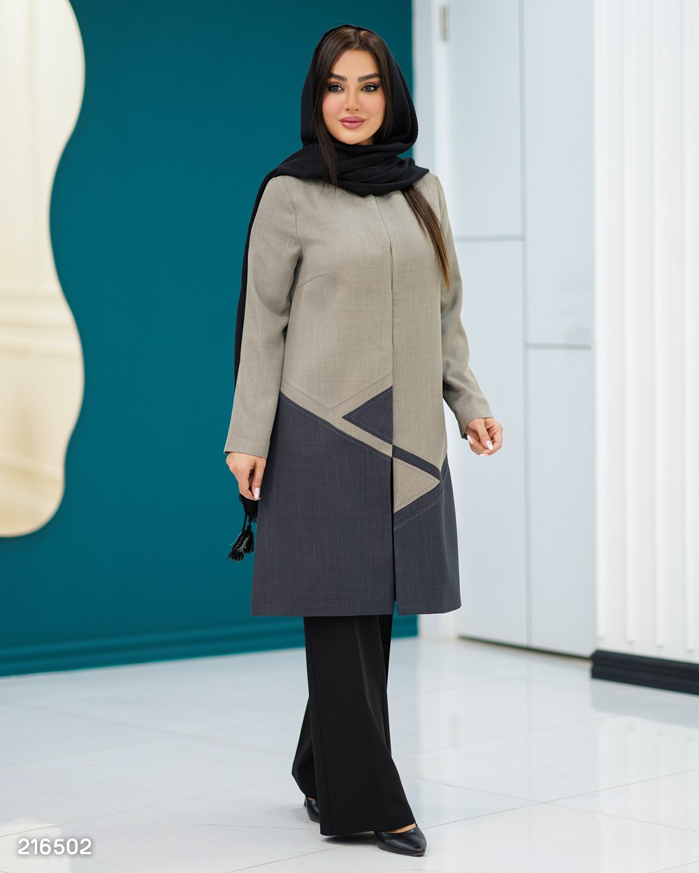 مانتو مدل آرنوشا کد 2165 زنانه مجلسی(ضمانت اصالت) ارسال رایگان - Image 5