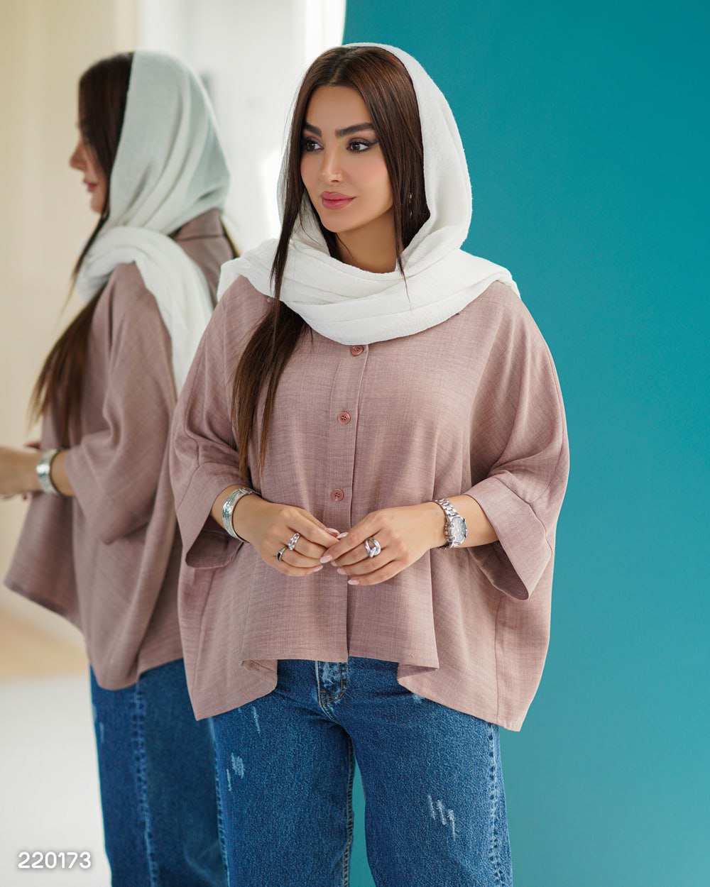 شومیز جلو بسته مدل رادمان کد 2201 (ضمانت اصالت) ارسال رایگان - Image 2
