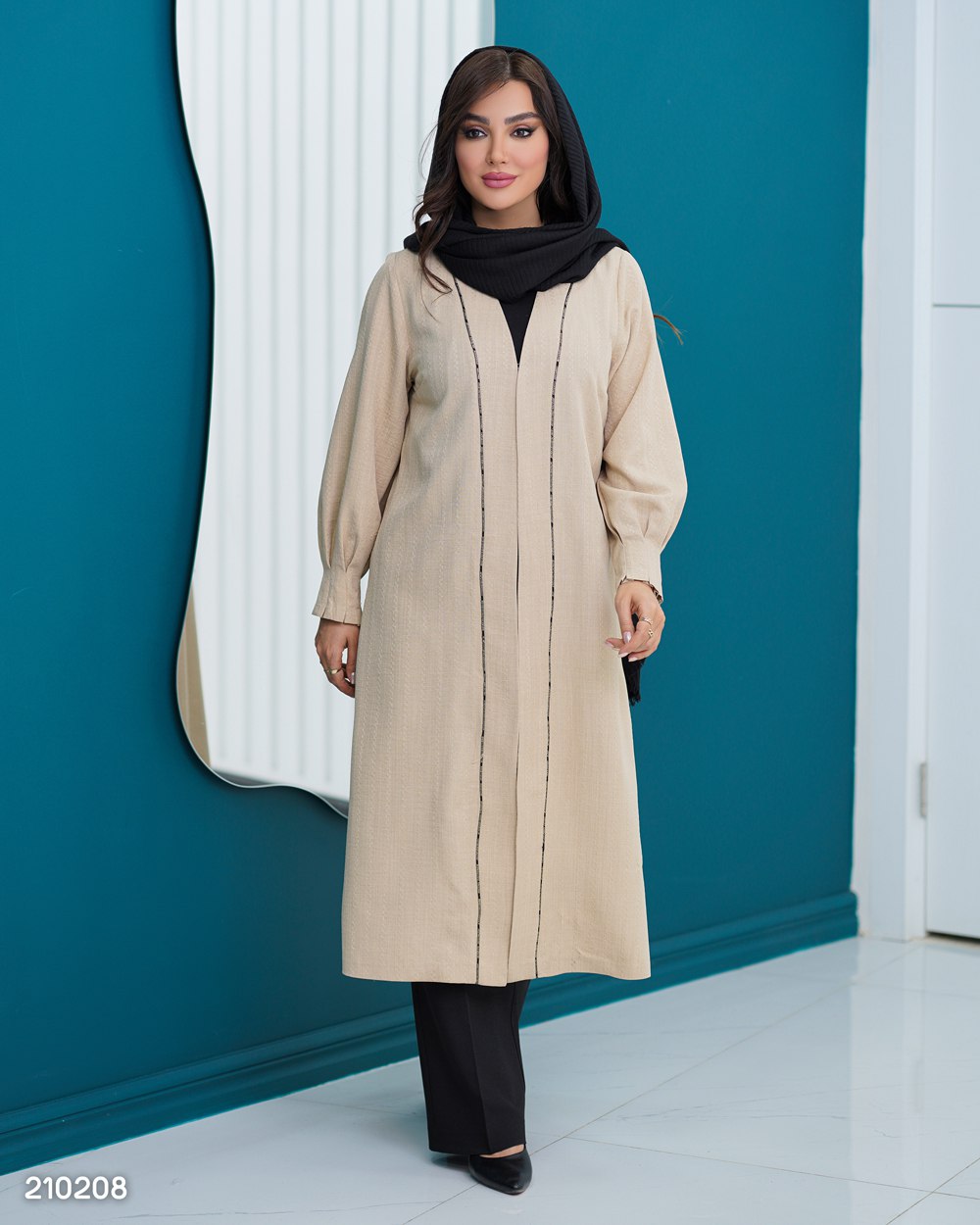 مانتو مدل لانکوم کد 2102 دخترانه زنانه (ضمانت اصالت)ارسال رایگان - Image 8