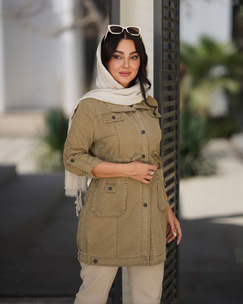 مانتو یقه شکاری مدل آرمیلا زنانه (ضمانت اصالت) ارسال رایگان - Image 4