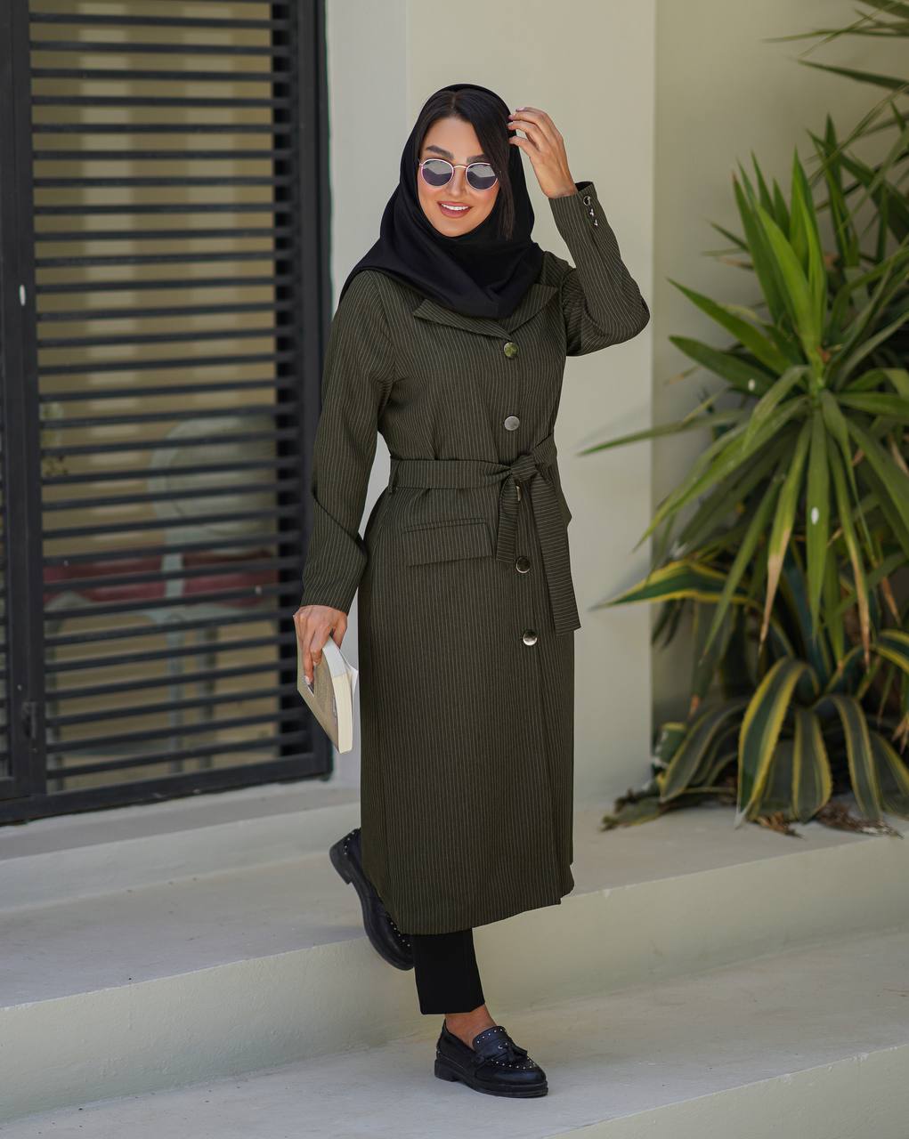 مانتو دیپلمات مدل کهربا بلند زنانه کد ۱۵۴(ضمانت اصالت)ارسال رایگان - Image 4