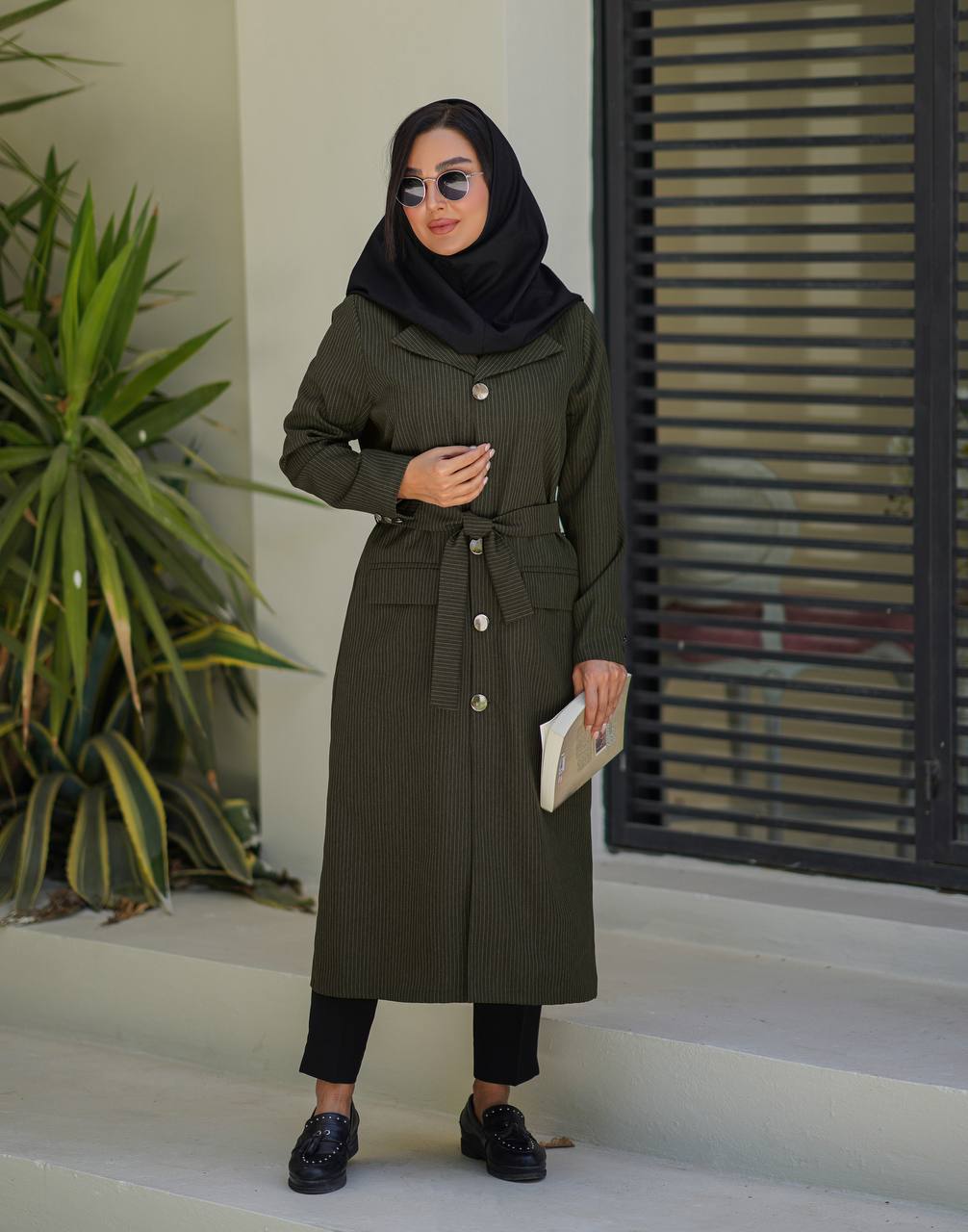 مانتو دیپلمات مدل کهربا بلند زنانه کد ۱۵۴(ضمانت اصالت)ارسال رایگان - Image 5