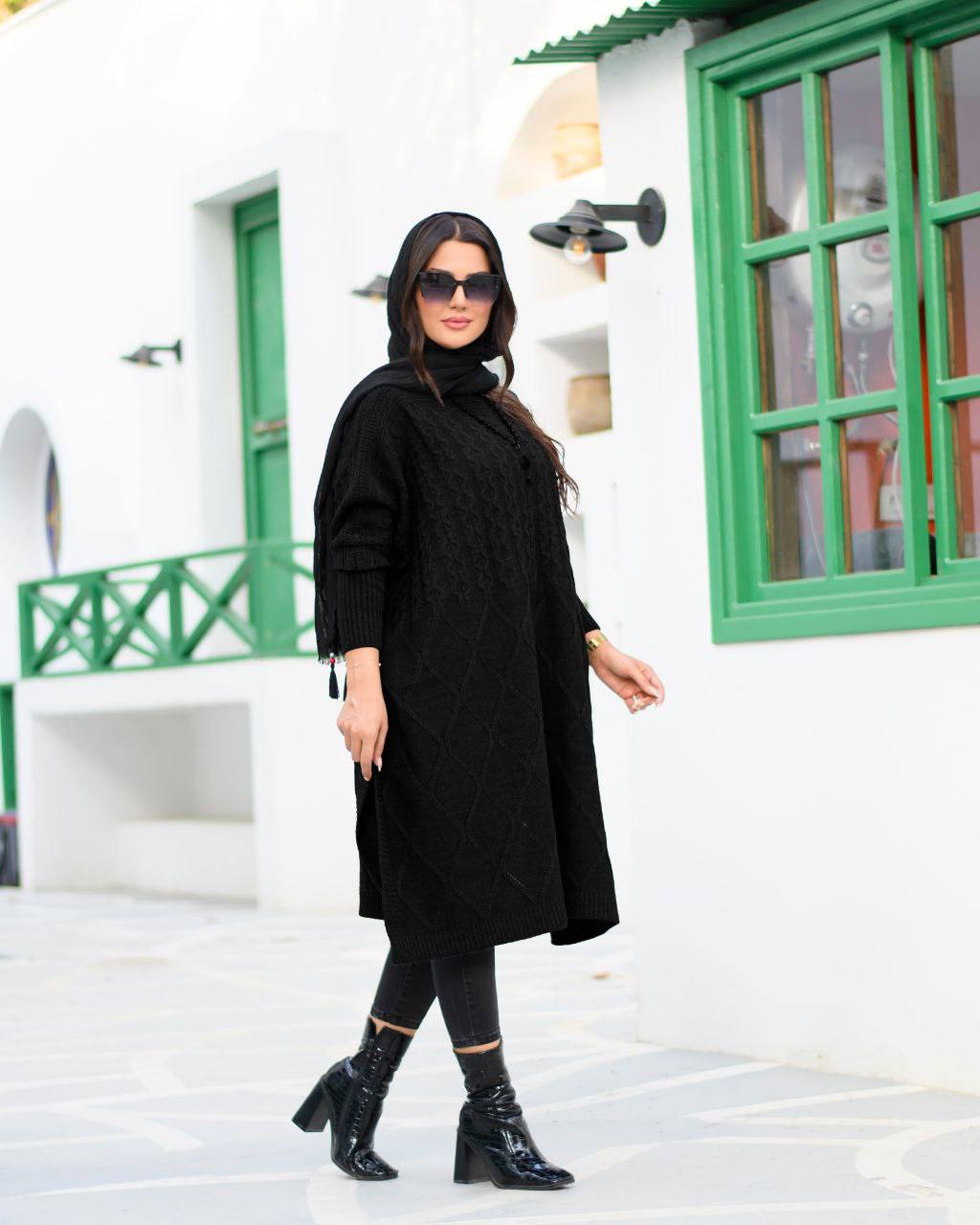 مانتو پانچ بافت زنانه کد 322(ضمانت اصالت)ارسال رایگان - Image 4