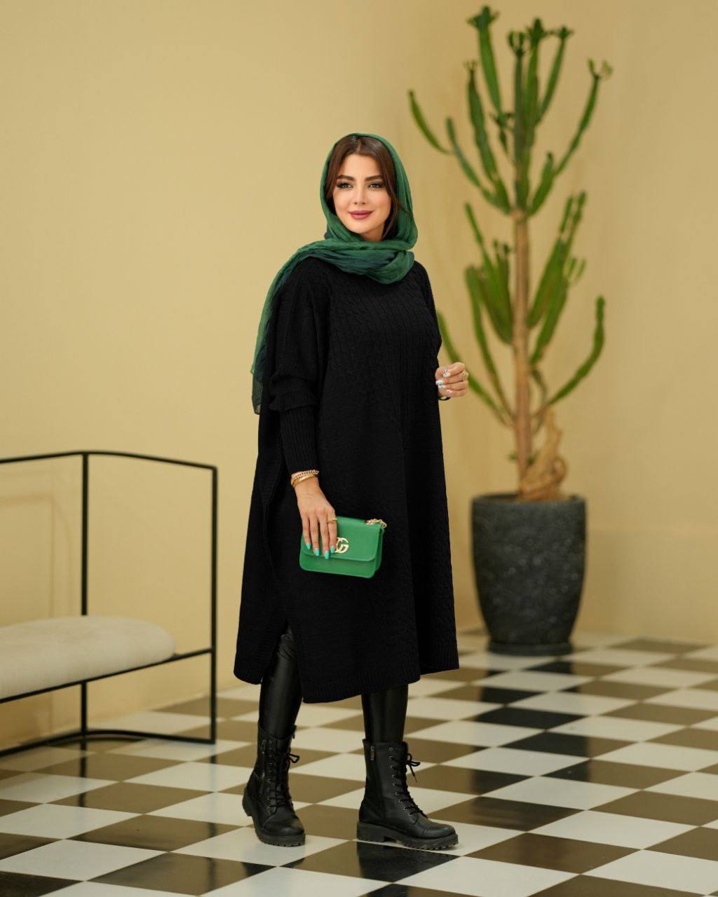 مانتو پانچ بافت زنانه کد 309 (ضمانت اصالت)ارسال رایگان - Image 2