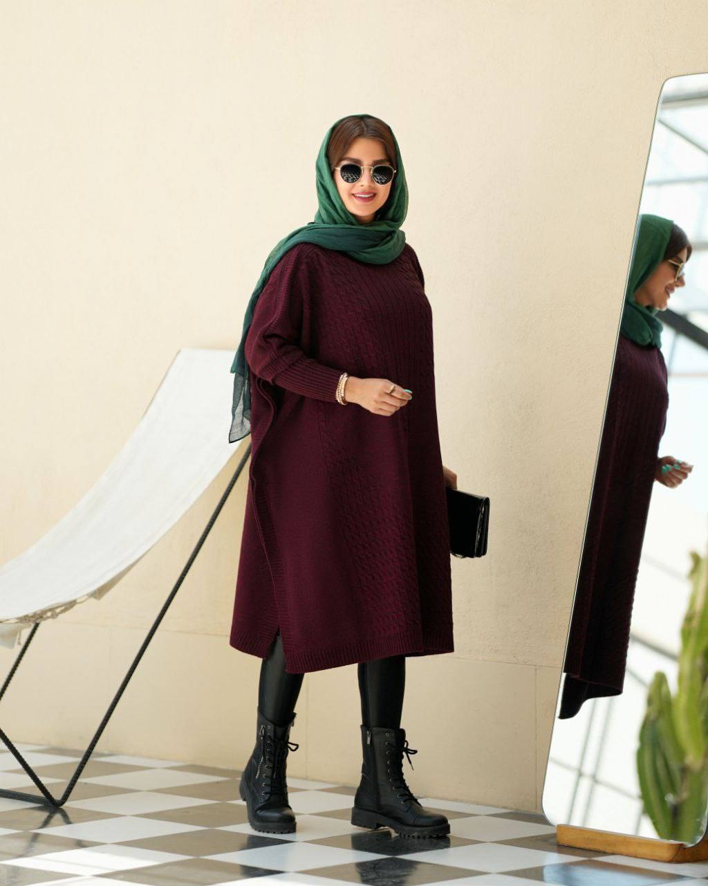 مانتو پانچ بافت زنانه کد 309 (ضمانت اصالت)ارسال رایگان - Image 5