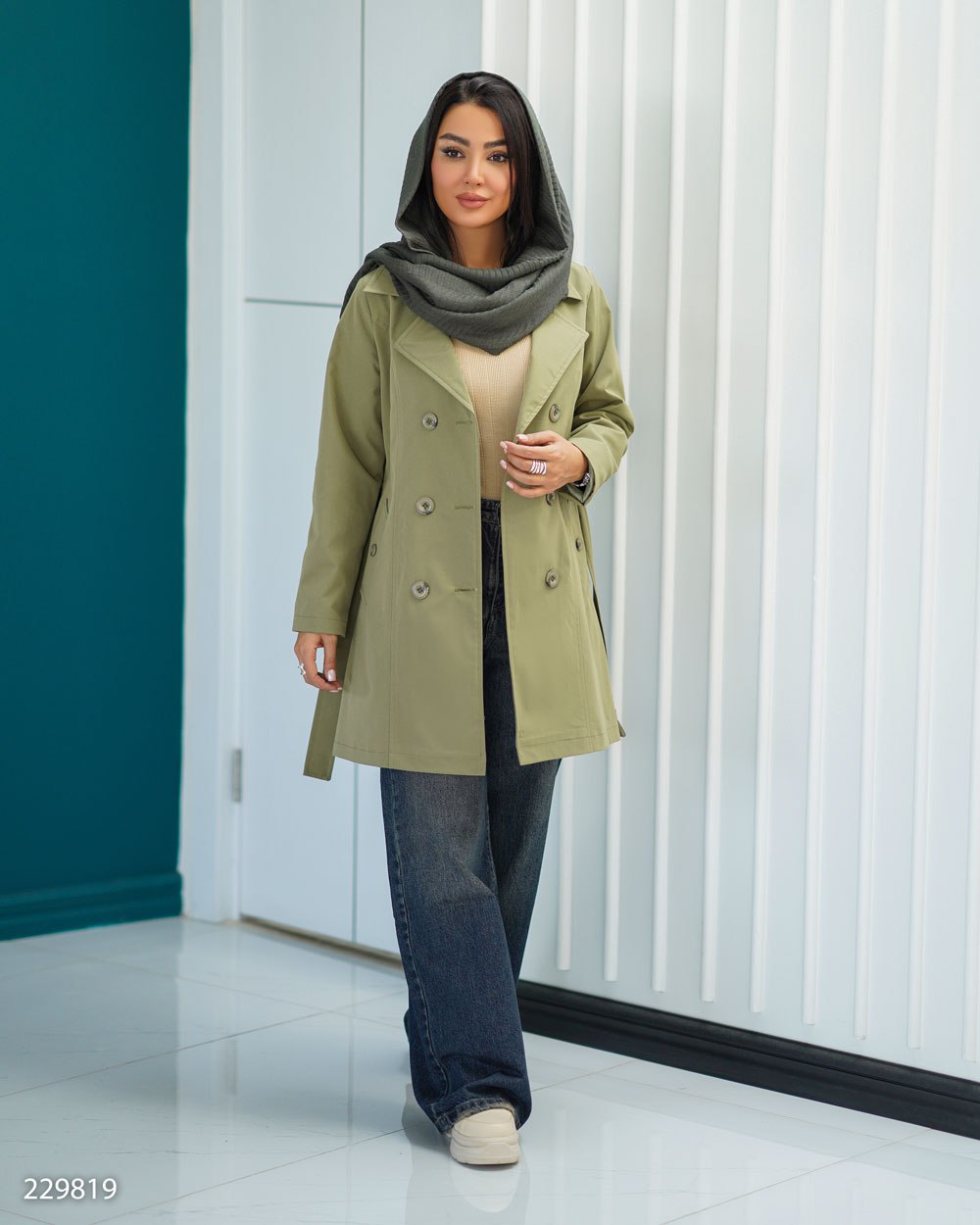 بارانی مدل جیانا کد 2298 زنانه (ضمانت اصالت) - Image 2