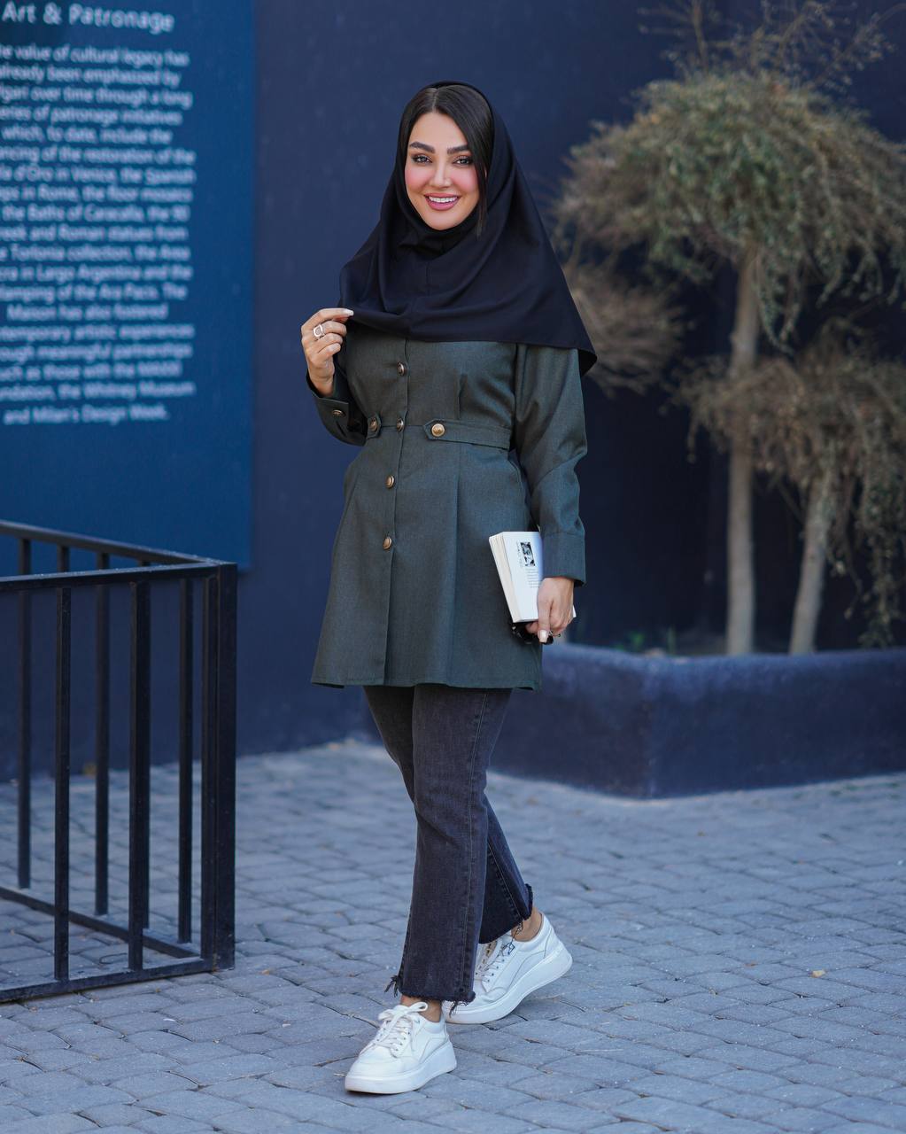 مانتو مدل طناز اداری دانشجویی زنانه کد 161(ضمانت اصالت)ارسال رایگان - Image 8