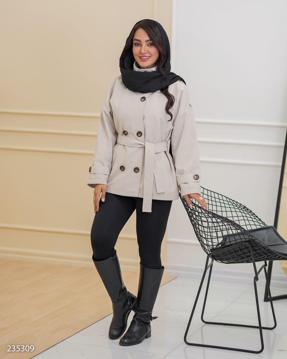 بارانی مدل سپنتا کد 2353 زنانه (ضمانت اصالت) ارسال رایگان - Image 2