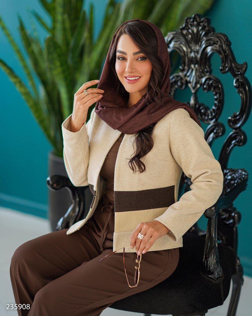 پالتو مدل فرشین کد 2359 زنانه(ضمانت اصالت)ارسال رایگان - Image 4