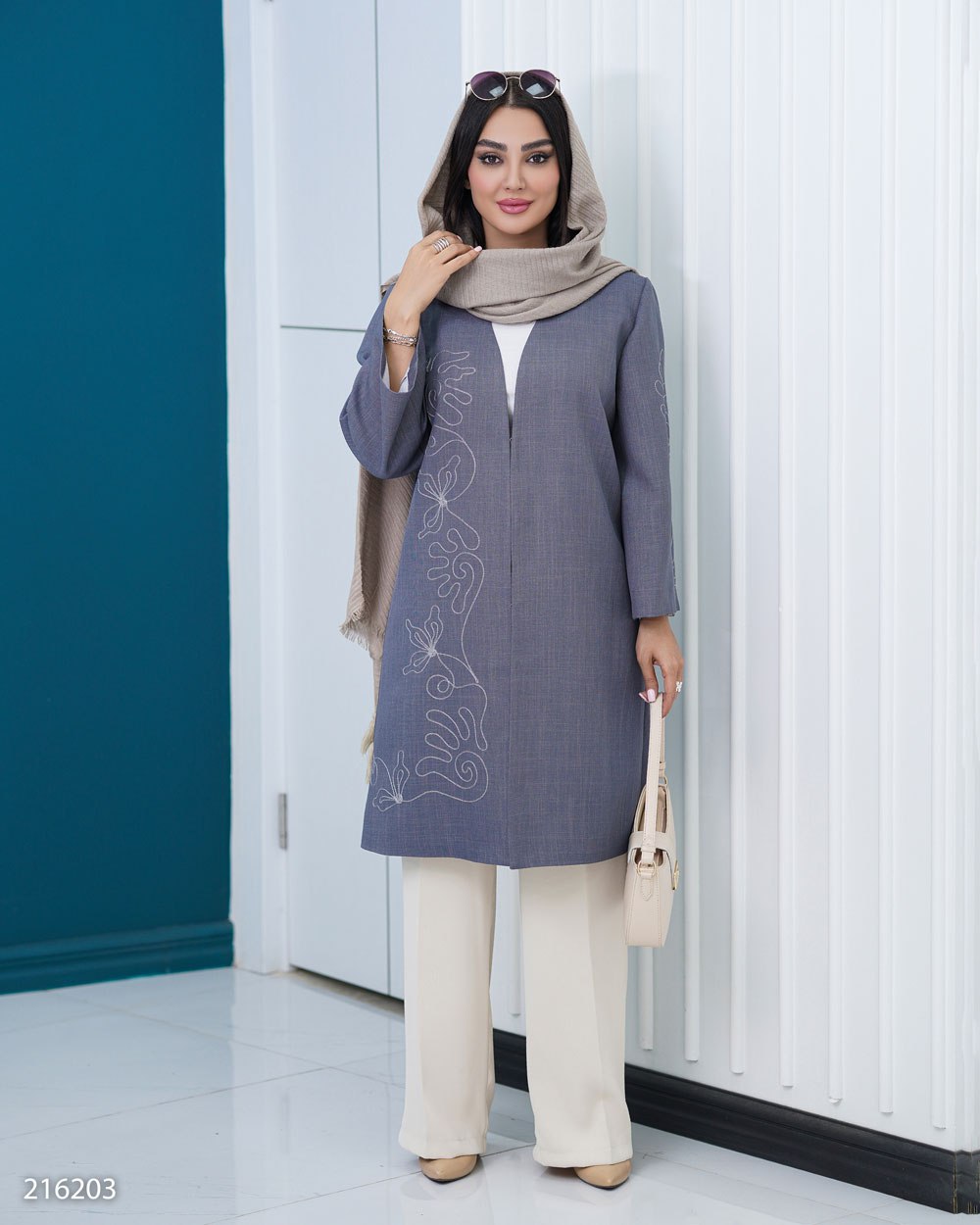 مانتو مدل تینوش کد ۲۱۶۲زنانه ارسال رایگان (ضمانت اصالت) - Image 8