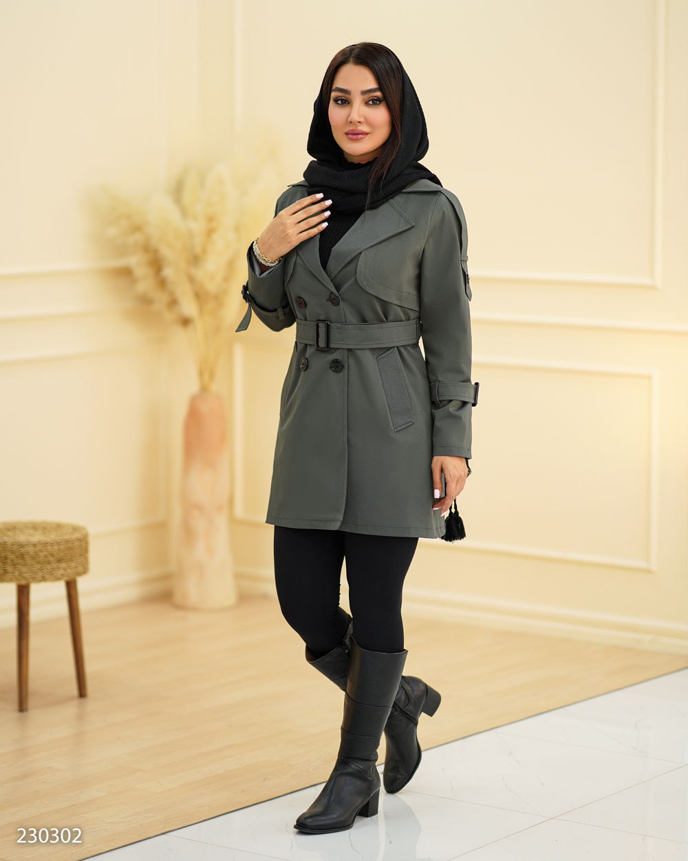 بارانی مدل نیکدل کد 2303 زنانه (ضمانت اصالت) ارسال رایگان - Image 3