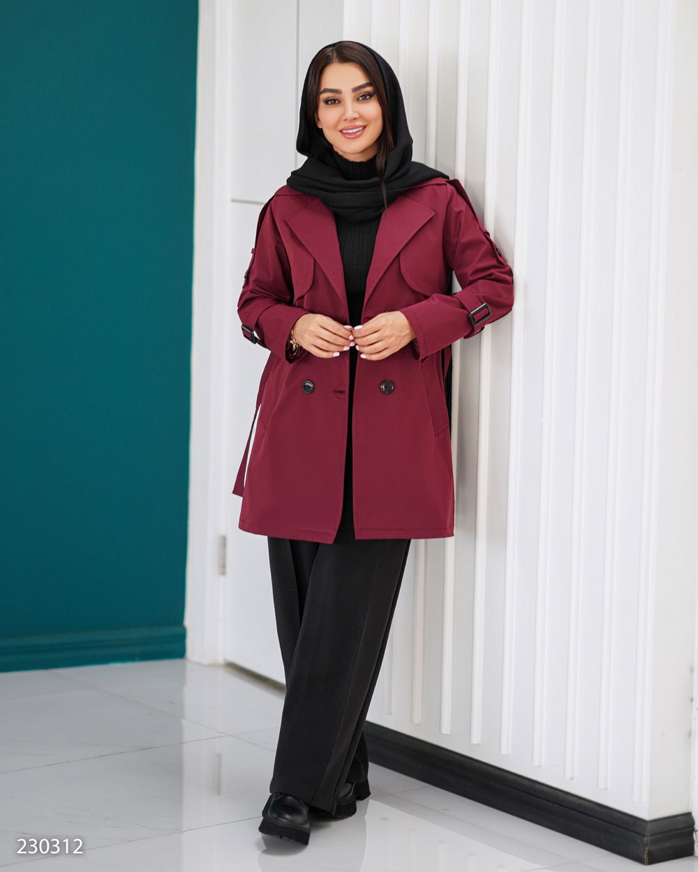 بارانی مدل نیکدل کد 2303 زنانه (ضمانت اصالت) ارسال رایگان - Image 5