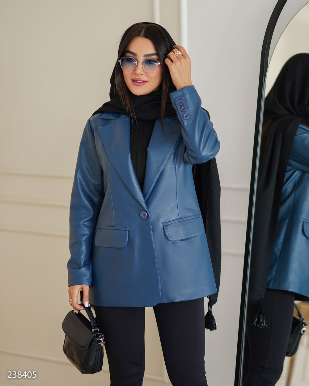 کت چرم مدل بهسام کد 2384 زنانه (ضمانت اصالت)ارسال رایگان