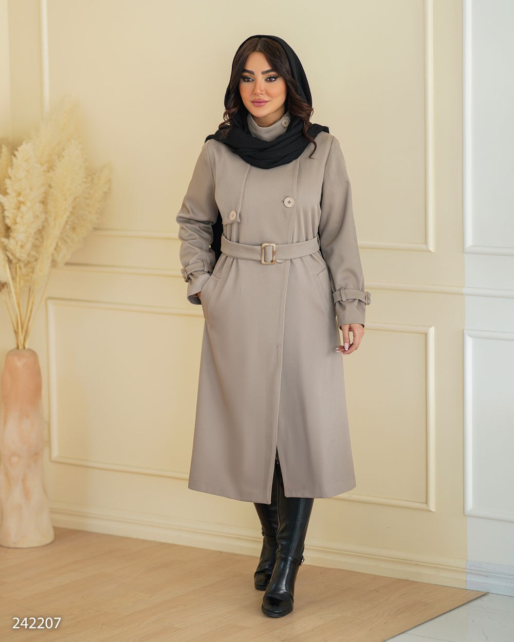 بارانی مدل گلارین کد 2422 زنانه (ضمانت اصالت)ارسال رایگان - Image 2