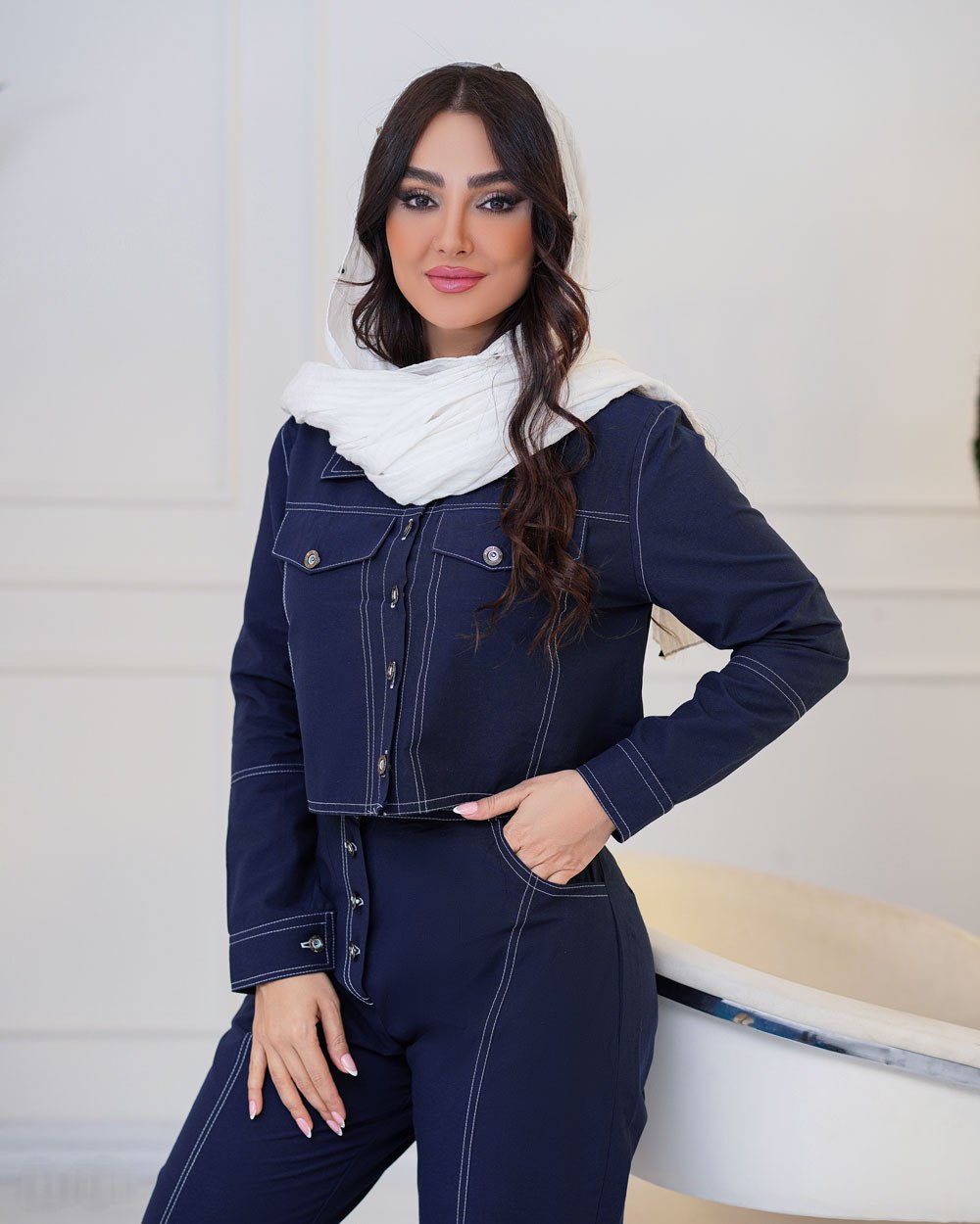 کراپ شلوار جین سلن زنانه (ضمانت اصالت ) ارسال رایگان - Image 2