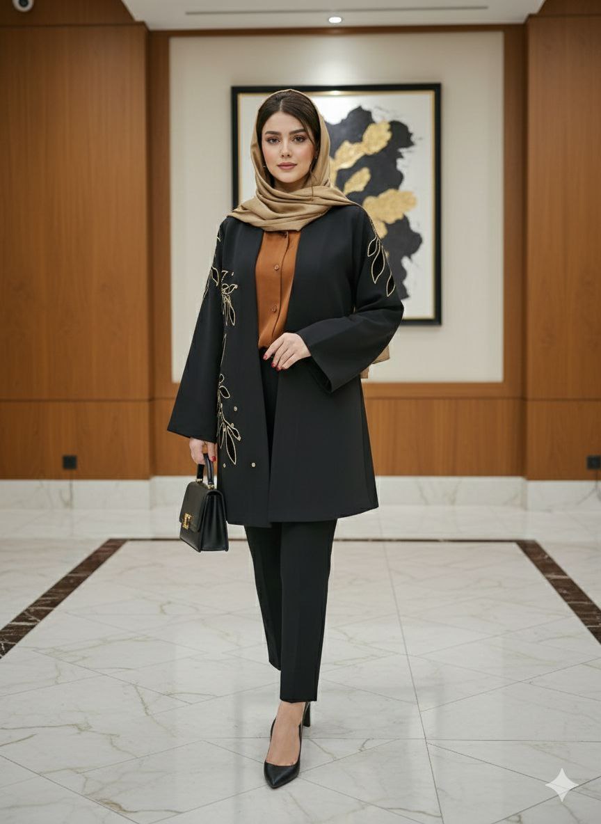 مانتو سارین کد 1022 زنانه مجلسی(ضمانت اصالت) ارسال - Image 2