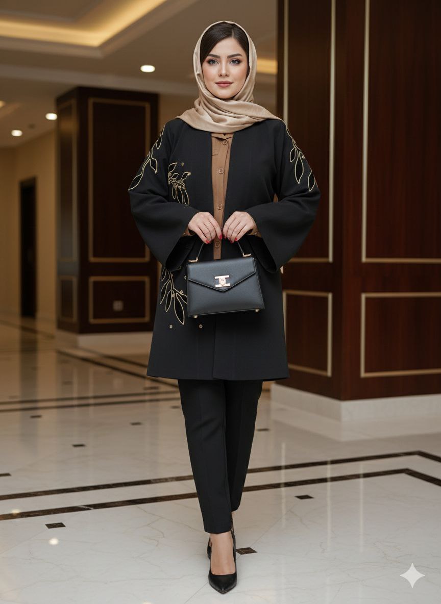 مانتو سارین کد 1022 زنانه مجلسی(ضمانت اصالت) ارسال - Image 3