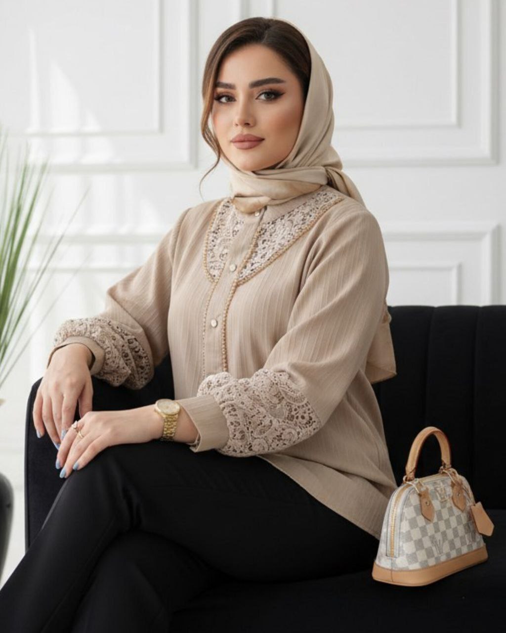 شومیز ملورین کد 2407 زنانه مجلسی (ضمانت اصالت) ارسال رایگان - Image 6