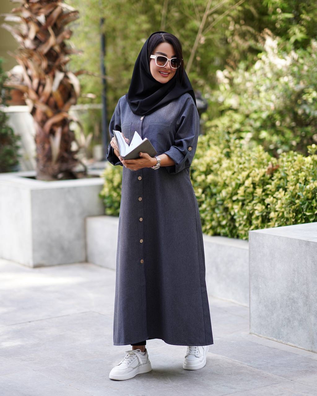 مانتو رعنا بلند زنانه کد ۱۵۶ (ضمانت اصالت) ارسال رایگان - Image 5