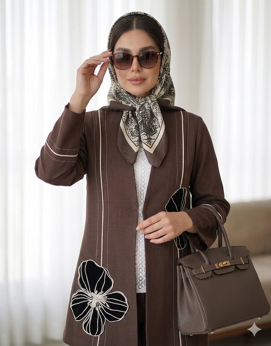 مانتو هرمس میرا کد 1020 زنانه مجلسی (ضمانت اصالت) ارسال رایگان - Image 2