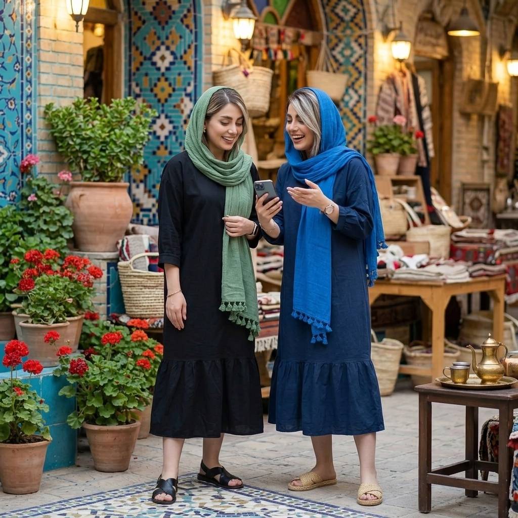 پیراهن الی زنانه سبک خنک (ضمانت اصالت)ارسال رایگان - Image 6