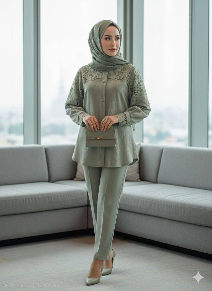 شومیز دلانا کد 1022 زنانه مجلسی (ضمانت اصالت) ارسال رایگان - Image 9